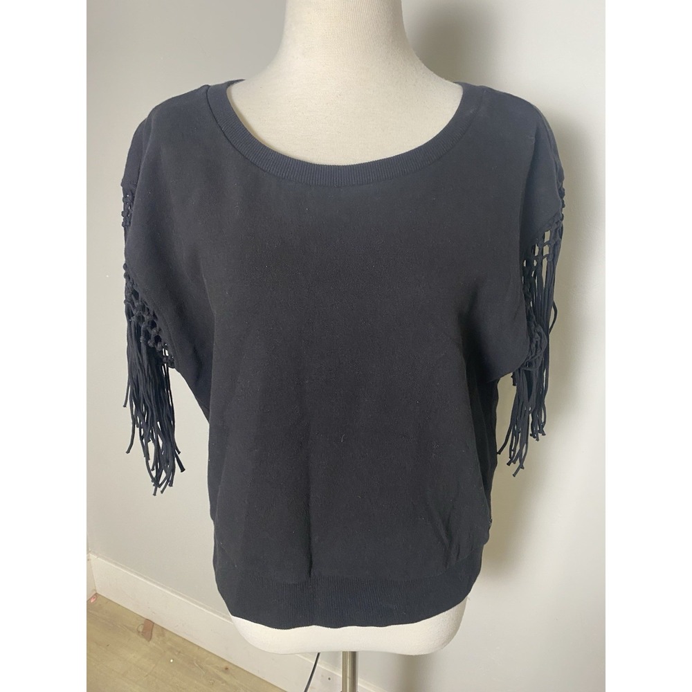 Harley-Davidson Women's Short Sleeves fringe Sleeve Shirt  Top L
